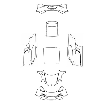 Pre-Cut PPF Porsche 718 Cayman Cayman 2022 - PPF-Kits