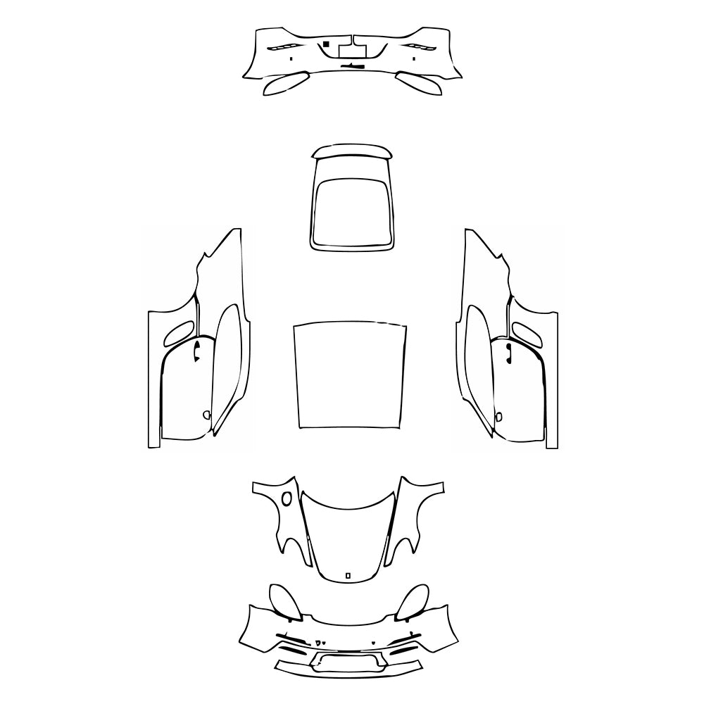 Pre-Cut PPF Porsche 718 Cayman Cayman 2023 - PPF-Kits