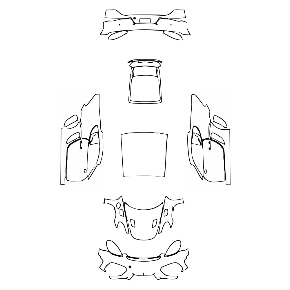 Pre-Cut PPF Porsche 718 Cayman Cayman GT4RS 2024 - PPF-Kits