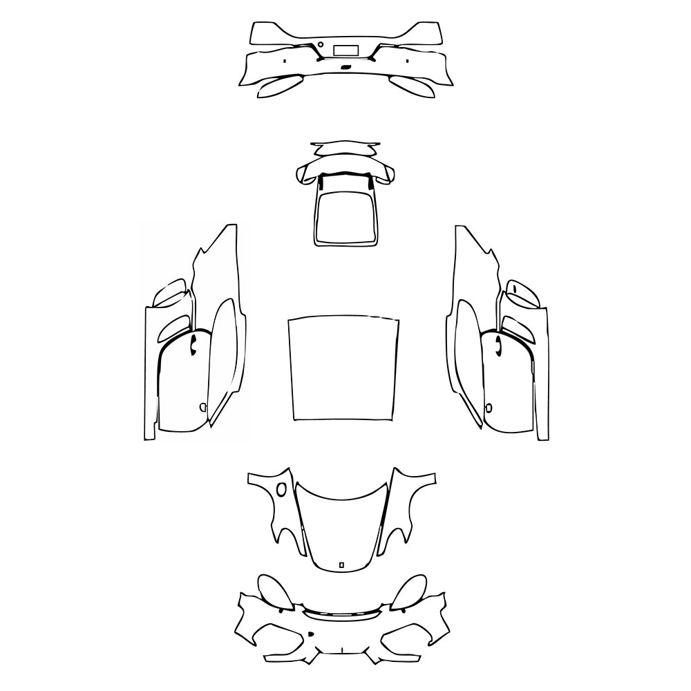 Pre-Cut PPF Porsche 718 Cayman Cayman GT4 2024 - PPF-Kits