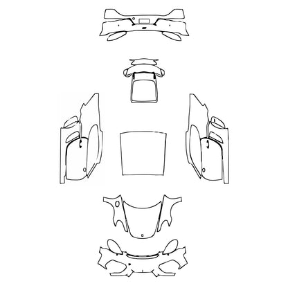 Pre-Cut PPF Porsche 718 Cayman Cayman GT4 2024 - PPF-Kits