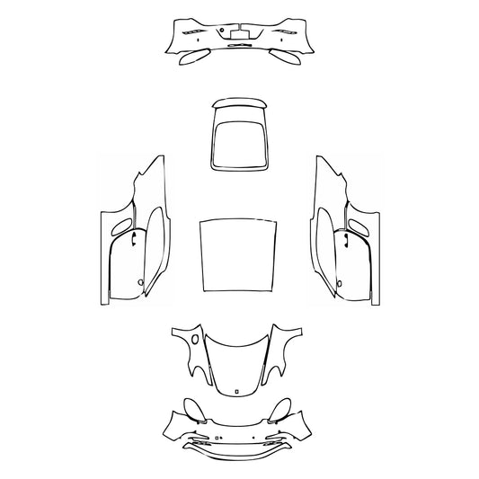 Pre-Cut PPF Porsche 718 Cayman Cayman GTS 2019 - PPF-Kits