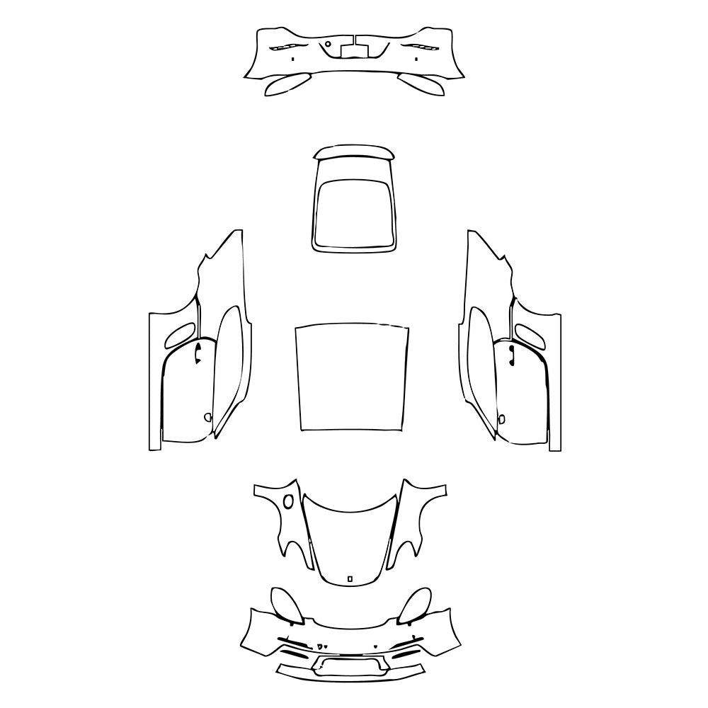 Pre-Cut PPF Porsche 718 Cayman Cayman S 2017 - PPF-Kits