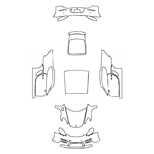 Pre-Cut PPF Porsche 718 Cayman Cayman S 2022 - PPF-Kits