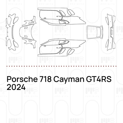 Voorgesneden PPF Porsche 718 Cayman GT4RS 2024