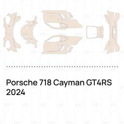 Voorgesneden PPF Porsche 718 Cayman GT4RS 2024