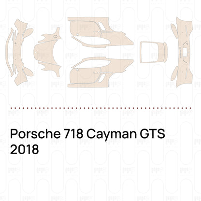Voorgesneden PPF Porsche 718 Cayman GTS 2018