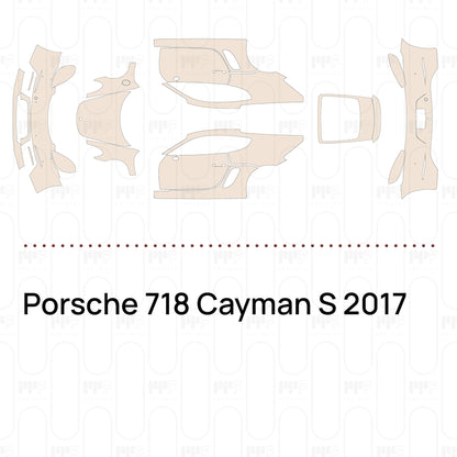 Voorgesneden PPF Porsche 718 Cayman S 2017
