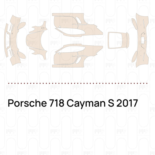 Voorgesneden PPF Porsche 718 Cayman S 2017