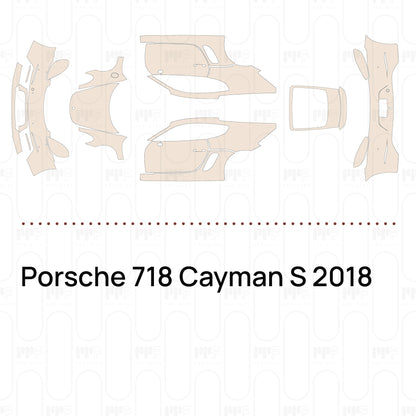 Voorgesneden PPF Porsche 718 Cayman S 2018