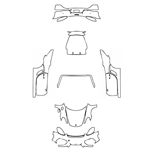 Pre-Cut PPF Porsche 718 Spyder 2024 - PPF-Kits