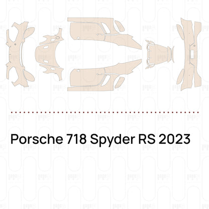 Voorgesneden PPF Porsche 718 Spyder RS 2023