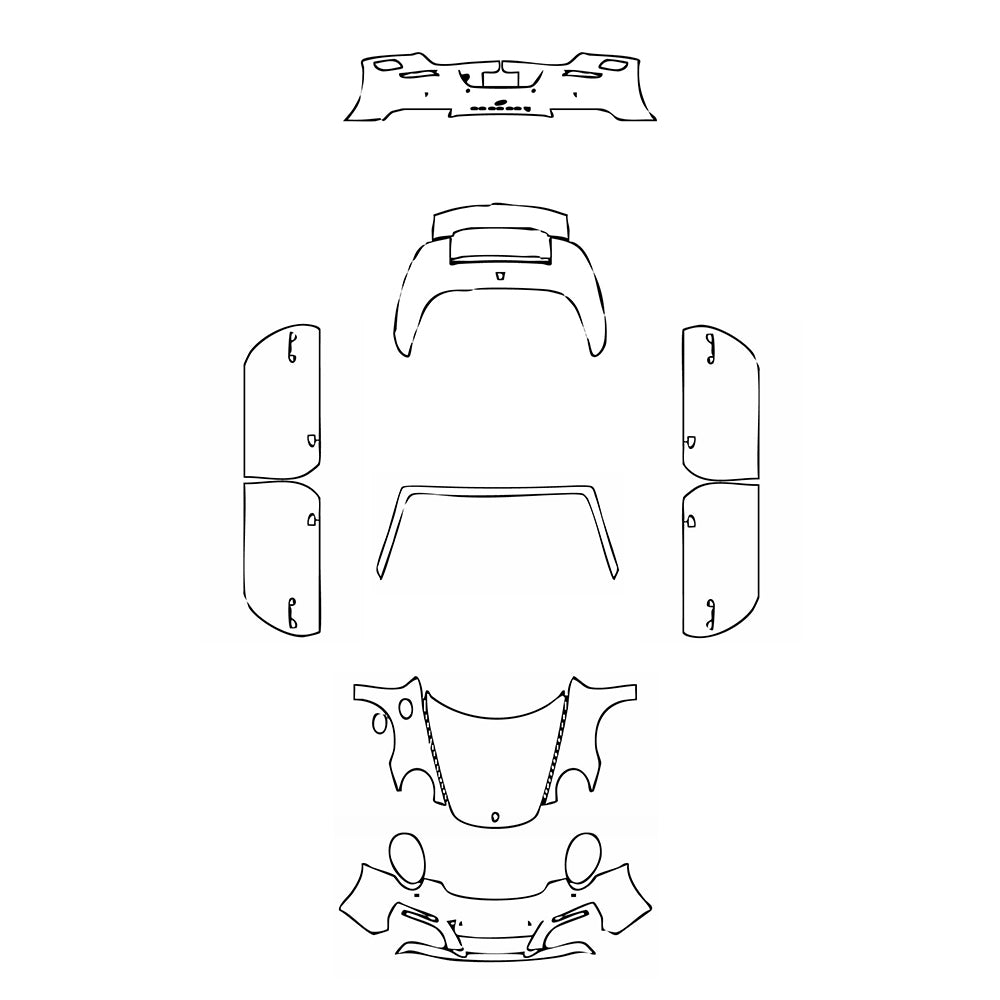 Pre-Cut PPF Porsche 911 Carrera 4S Cabriolet 2018 - PPF-Kits