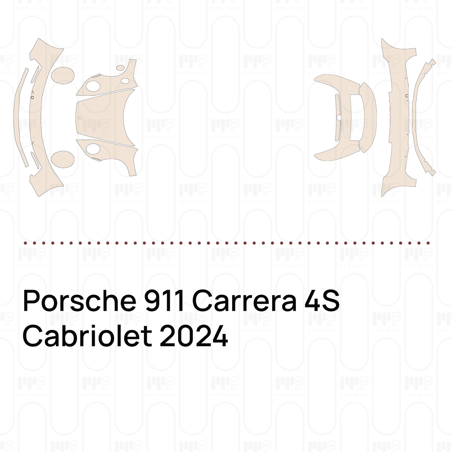 Voorgesneden PPF Porsche 911 Carrera 4S Cabriolet 2024