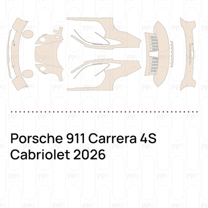 Voorgesneden PPF Porsche 911 Carrera 4S Cabriolet 2026