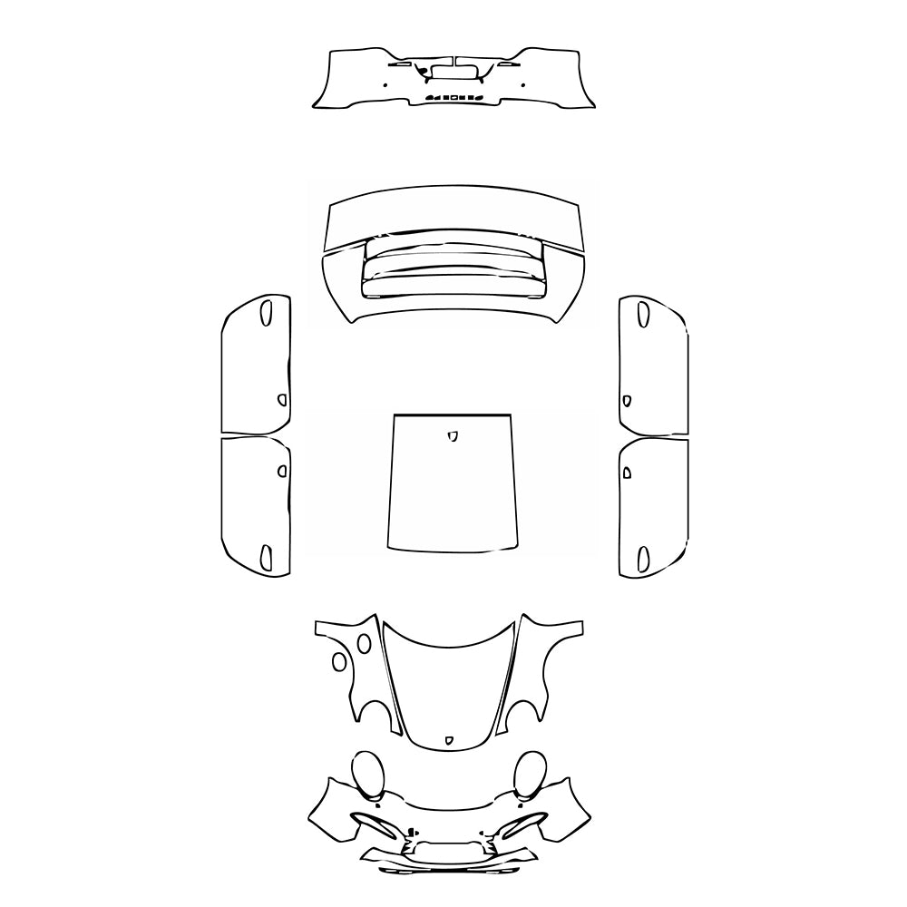 Pre-Cut PPF Porsche 911 Carrera 4S Coupe 2014 - PPF-Kits