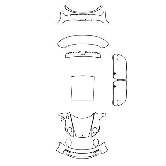 Pre-Cut PPF Porsche 911 Carrera 4S Coupe 2022 - PPF-Kits