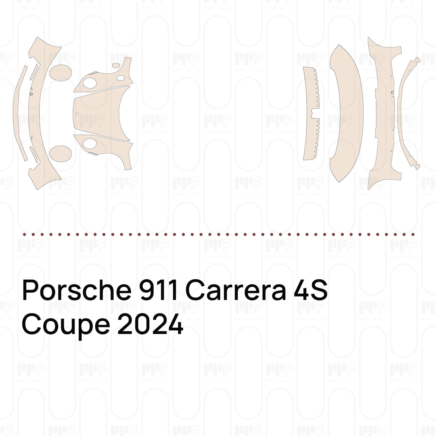 Voorgesneden PPF Porsche 911 Carrera 4S Coupe 2024