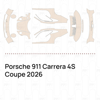 Voorgesneden PPF Porsche 911 Carrera 4S Coupe 2026
