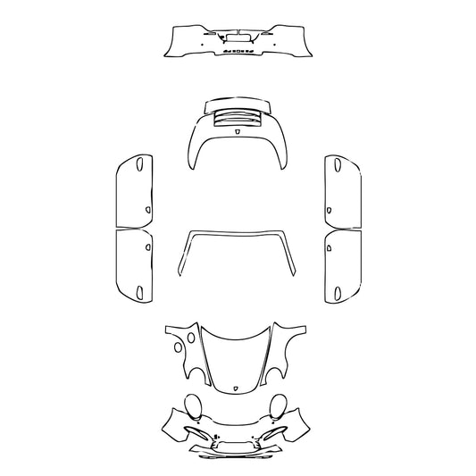 Pre-Cut PPF Porsche 911 Carrera 4 Cabriolet 2015 - PPF-Kits