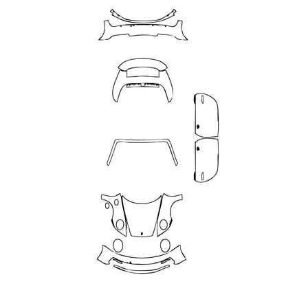Pre-Cut PPF Porsche 911 Carrera 4 Cabriolet 2023 - PPF-Kits