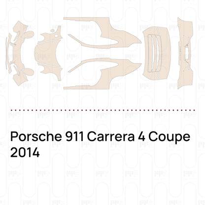 Voorgesneden PPF Porsche 911 Carrera 4 Coupe 2014