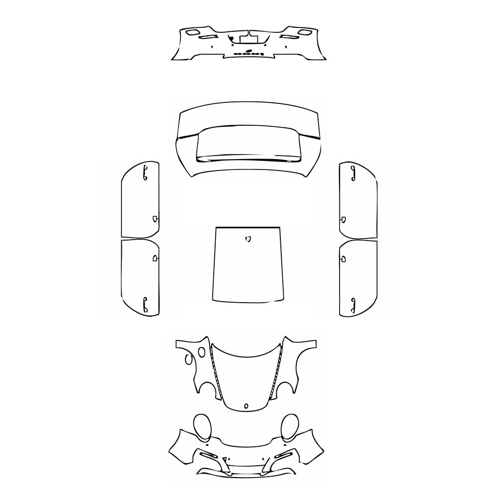 Pre-Cut PPF Porsche 911 Carrera 4 Coupe 2017 - PPF-Kits