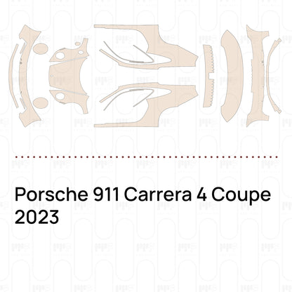 Voorgesneden PPF Porsche 911 Carrera 4 Coupe 2023
