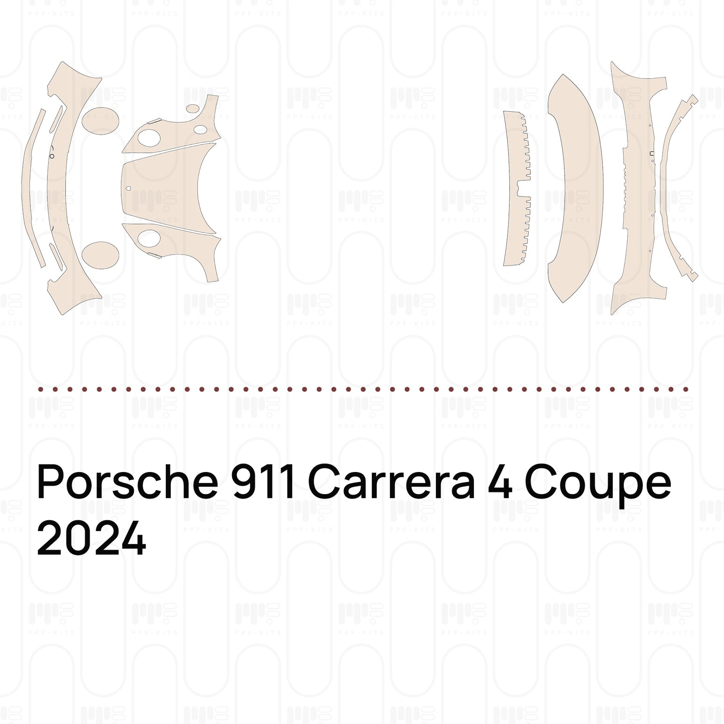 Voorgesneden PPF Porsche 911 Carrera 4 Coupe 2024