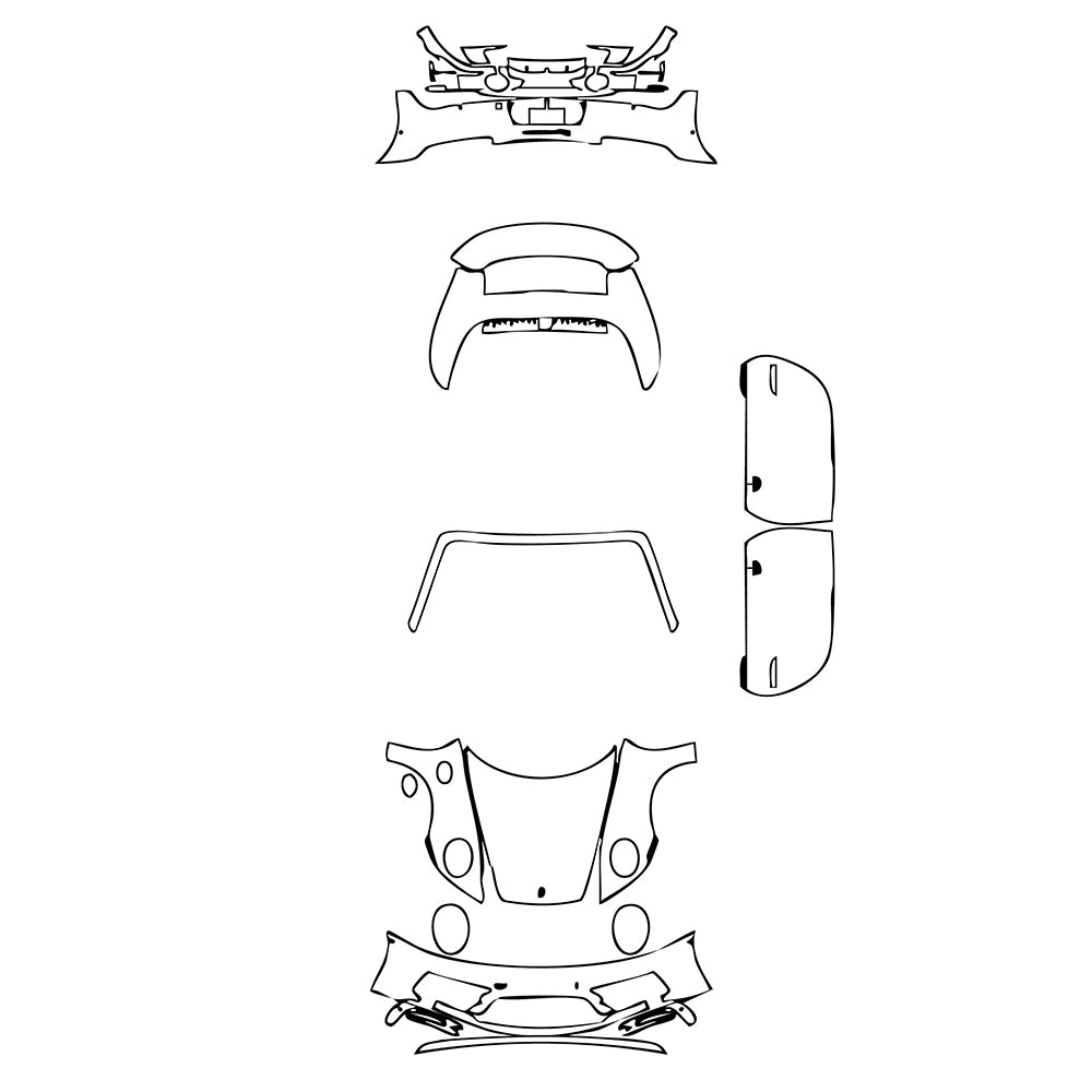 Pre-Cut PPF Porsche 911 Carrera 4 GTS Cabriolet 2022 - PPF-Kits