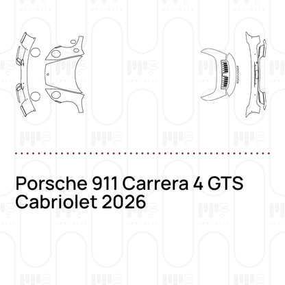 Voorgesneden PPF Porsche 911 Carrera 4 GTS Cabriolet 2026