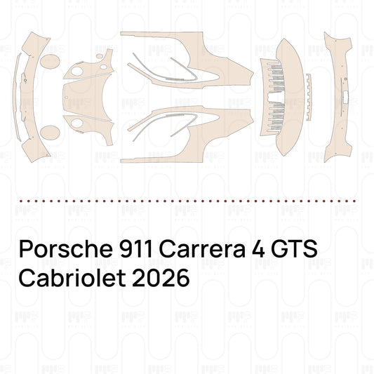 Voorgesneden PPF Porsche 911 Carrera 4 GTS Cabriolet 2026