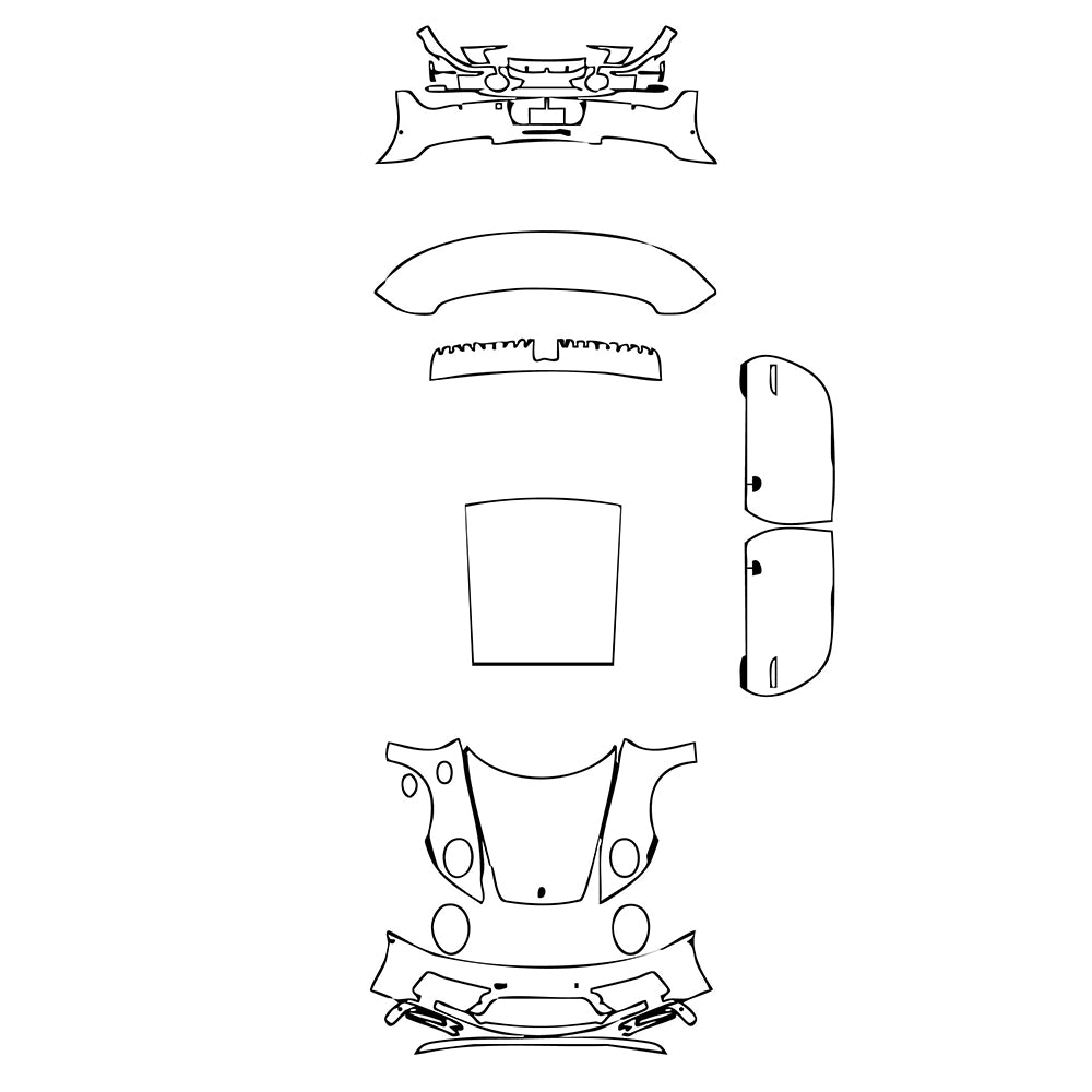 Pre-Cut PPF Porsche 911 Carrera 4 GTS Coupe 2023 - PPF-Kits