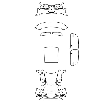 Pre-Cut PPF Porsche 911 Carrera 4 GTS Coupe 2023 - PPF-Kits