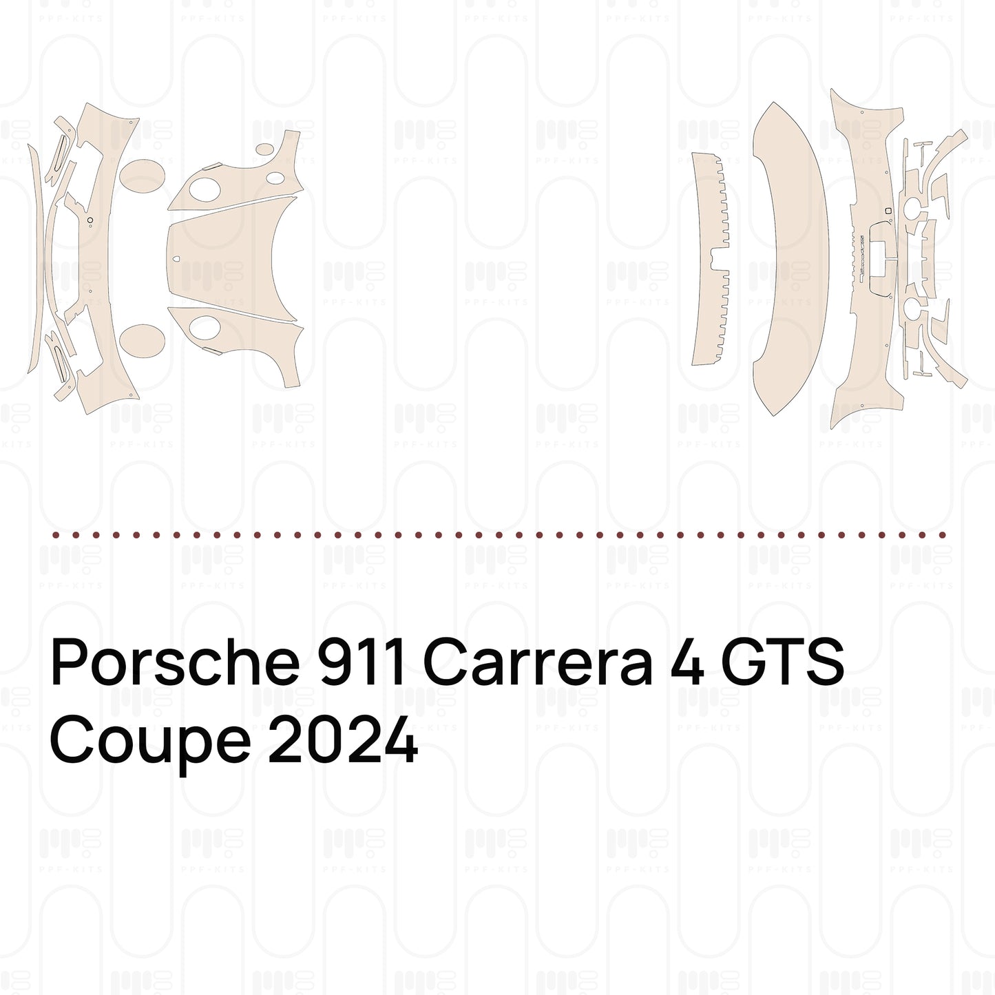 Voorgesneden PPF Porsche 911 Carrera 4 GTS Coupe 2024