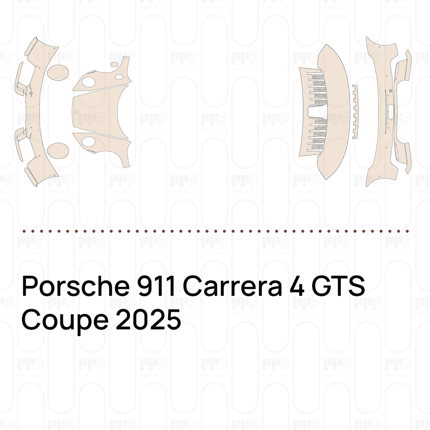 Voorgesneden PPF Porsche 911 Carrera 4 GTS Coupe 2025