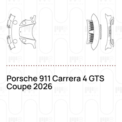 Voorgesneden PPF Porsche 911 Carrera 4 GTS Coupe 2026