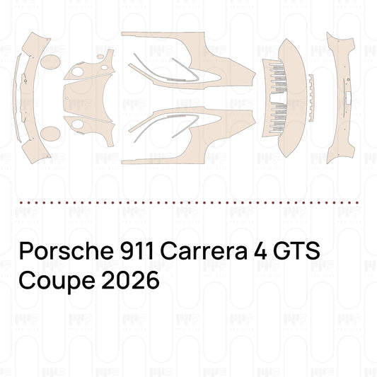 Voorgesneden PPF Porsche 911 Carrera 4 GTS Coupe 2026