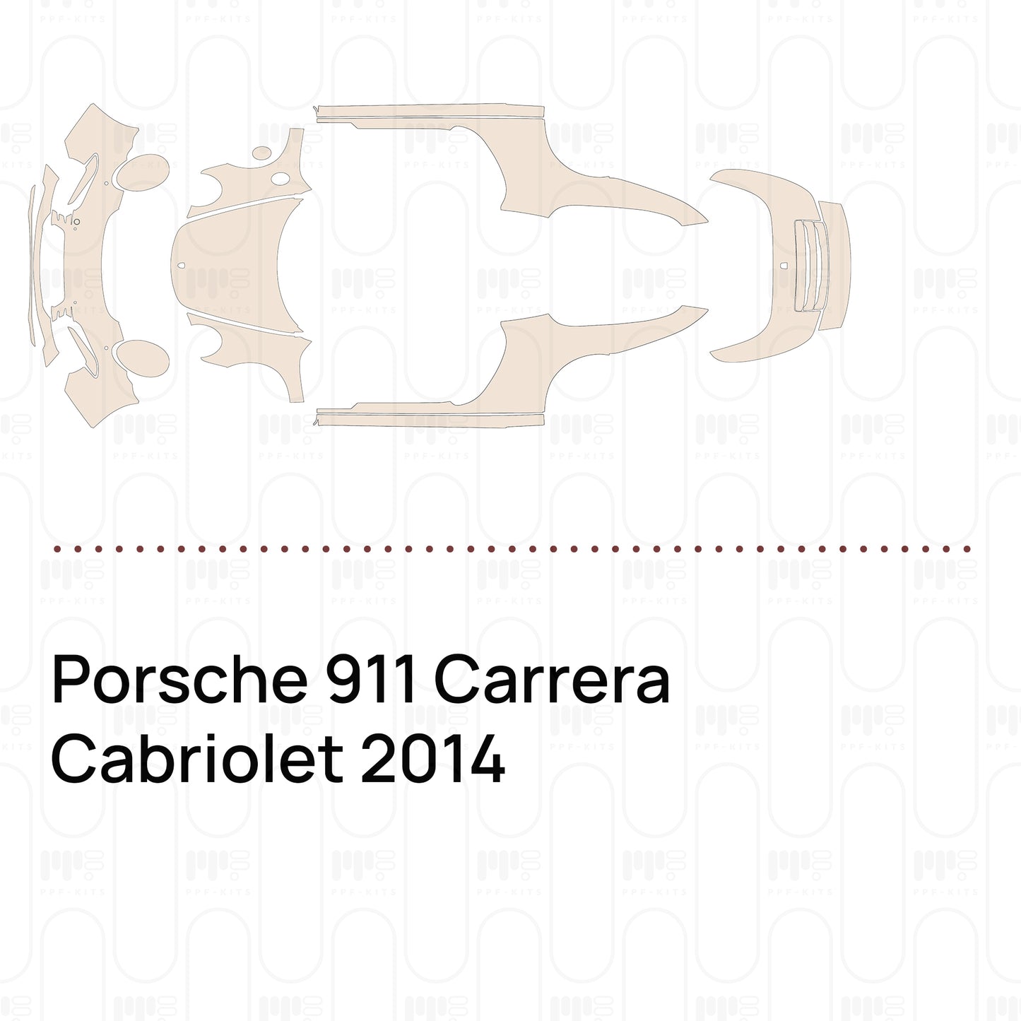 Voorgesneden PPF Porsche 911 Carrera Cabriolet 2014