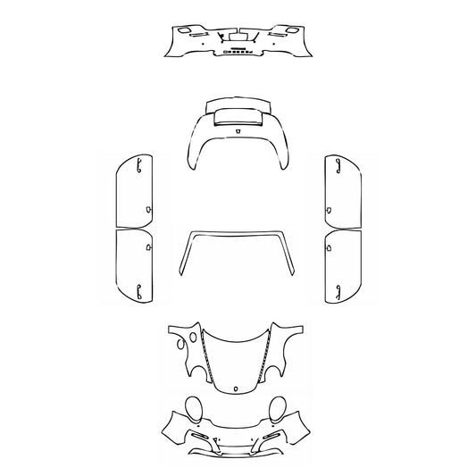 Pre-Cut PPF Porsche 911 Carrera Cabriolet 2017 - PPF-Kits
