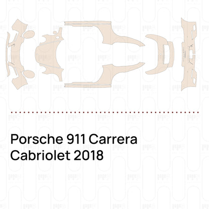 Voorgesneden PPF Porsche 911 Carrera Cabriolet 2018