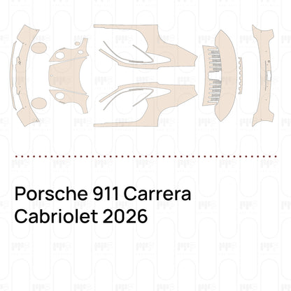 Voorgesneden PPF Porsche 911 Carrera Cabriolet 2026