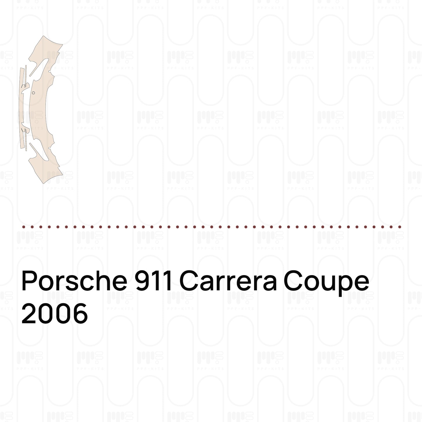 Voorgesneden PPF Porsche 911 Carrera Coupe 2006