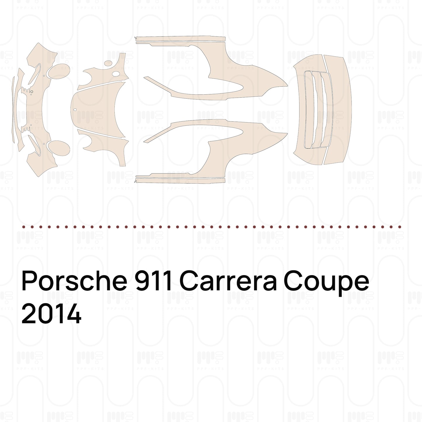 Voorgesneden PPF Porsche 911 Carrera Coupe 2014