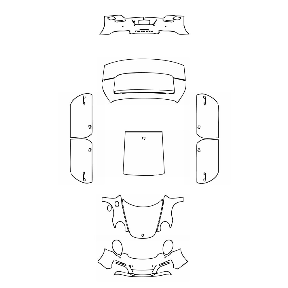 Pre-Cut PPF Porsche 911 Carrera Coupe 2017 - PPF-Kits