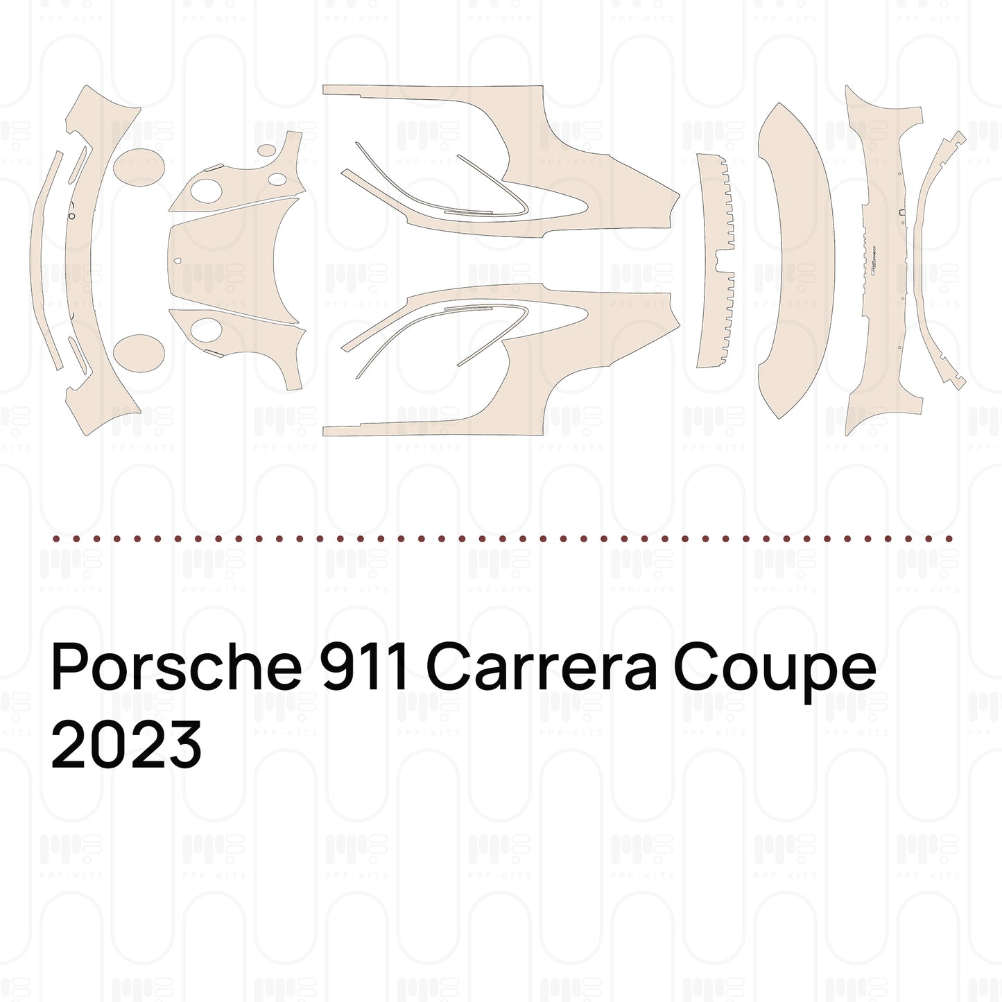 Voorgesneden PPF Porsche 911 Carrera Coupe 2023