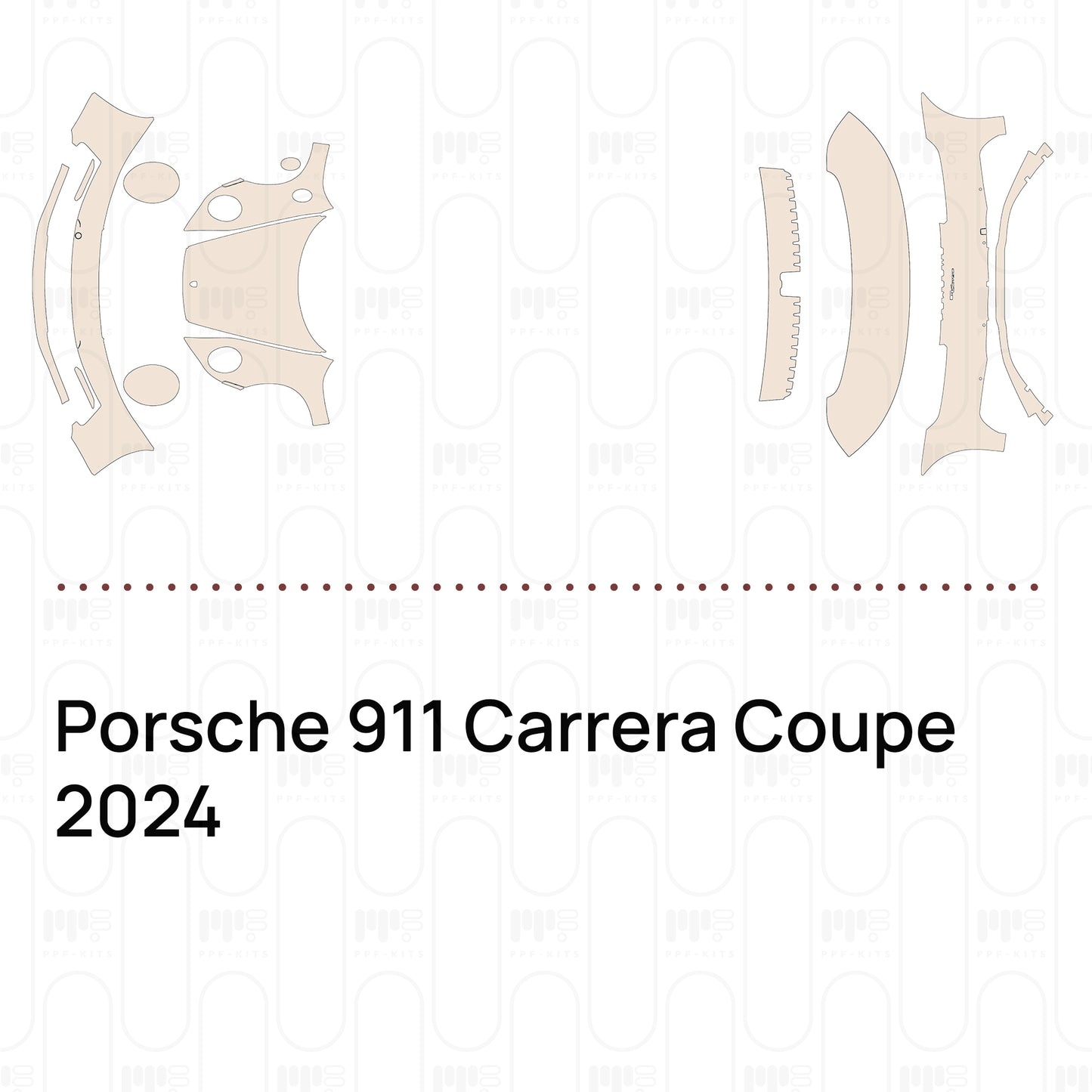 Voorgesneden PPF Porsche 911 Carrera Coupe 2024
