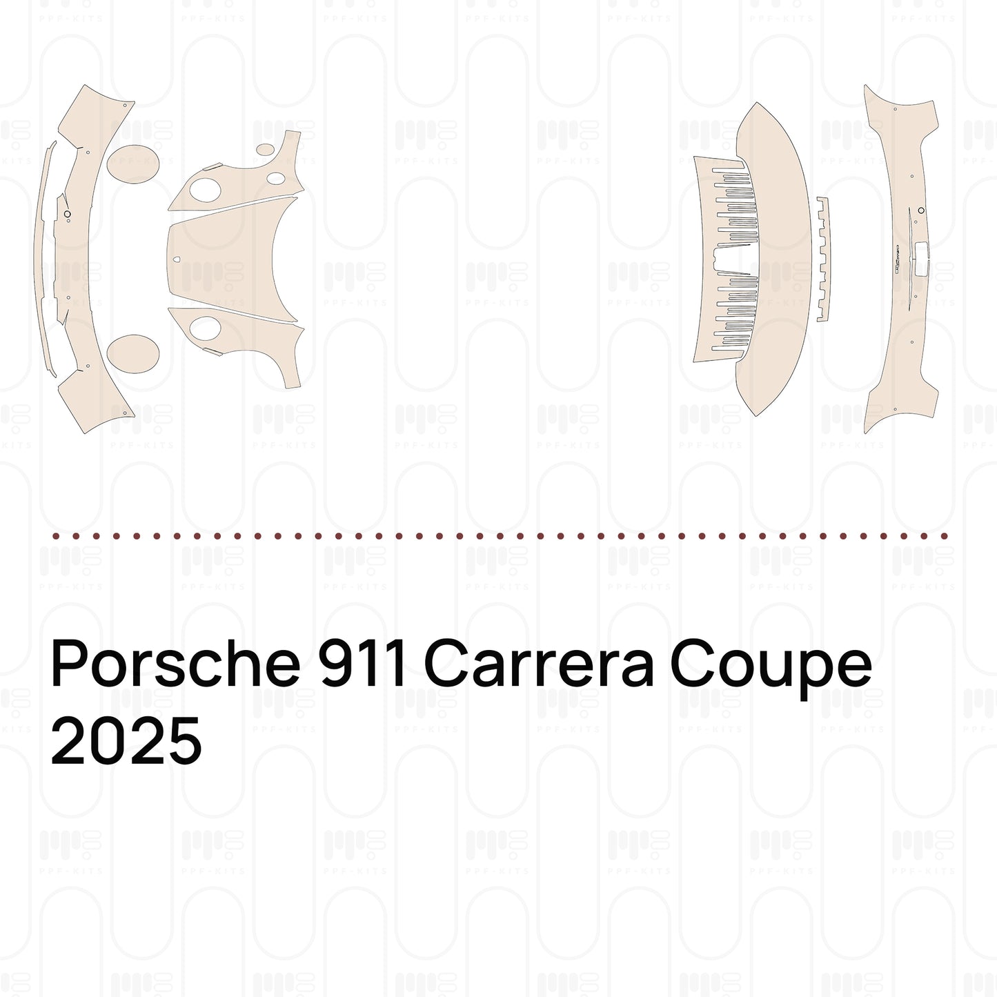 Voorgesneden PPF Porsche 911 Carrera Coupe 2025