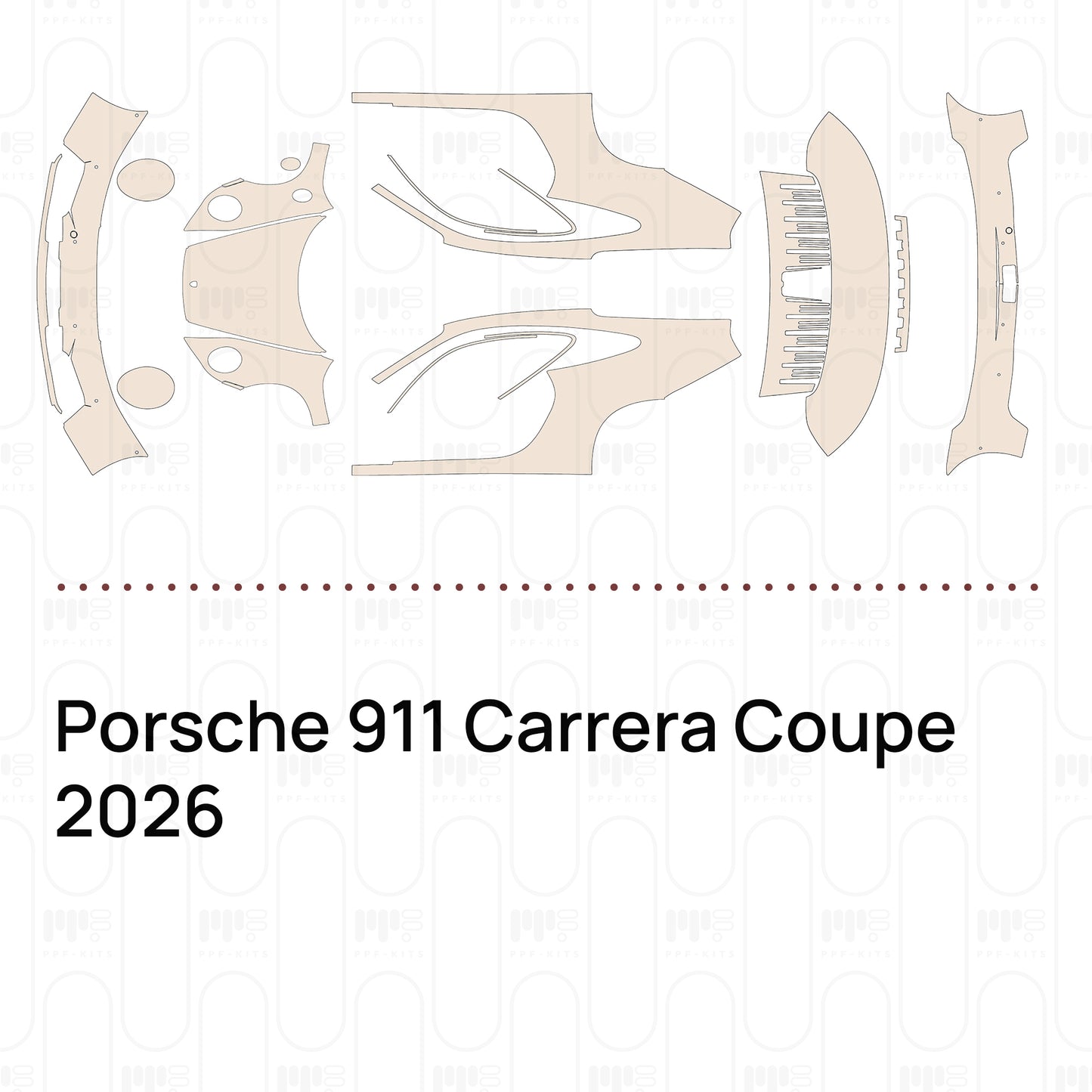 Voorgesneden PPF Porsche 911 Carrera Coupe 2026