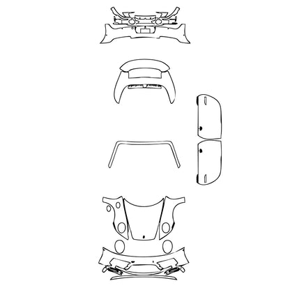 Pre-Cut PPF Porsche 911 Carrera GTS Cabriolet 2021 - PPF-Kits